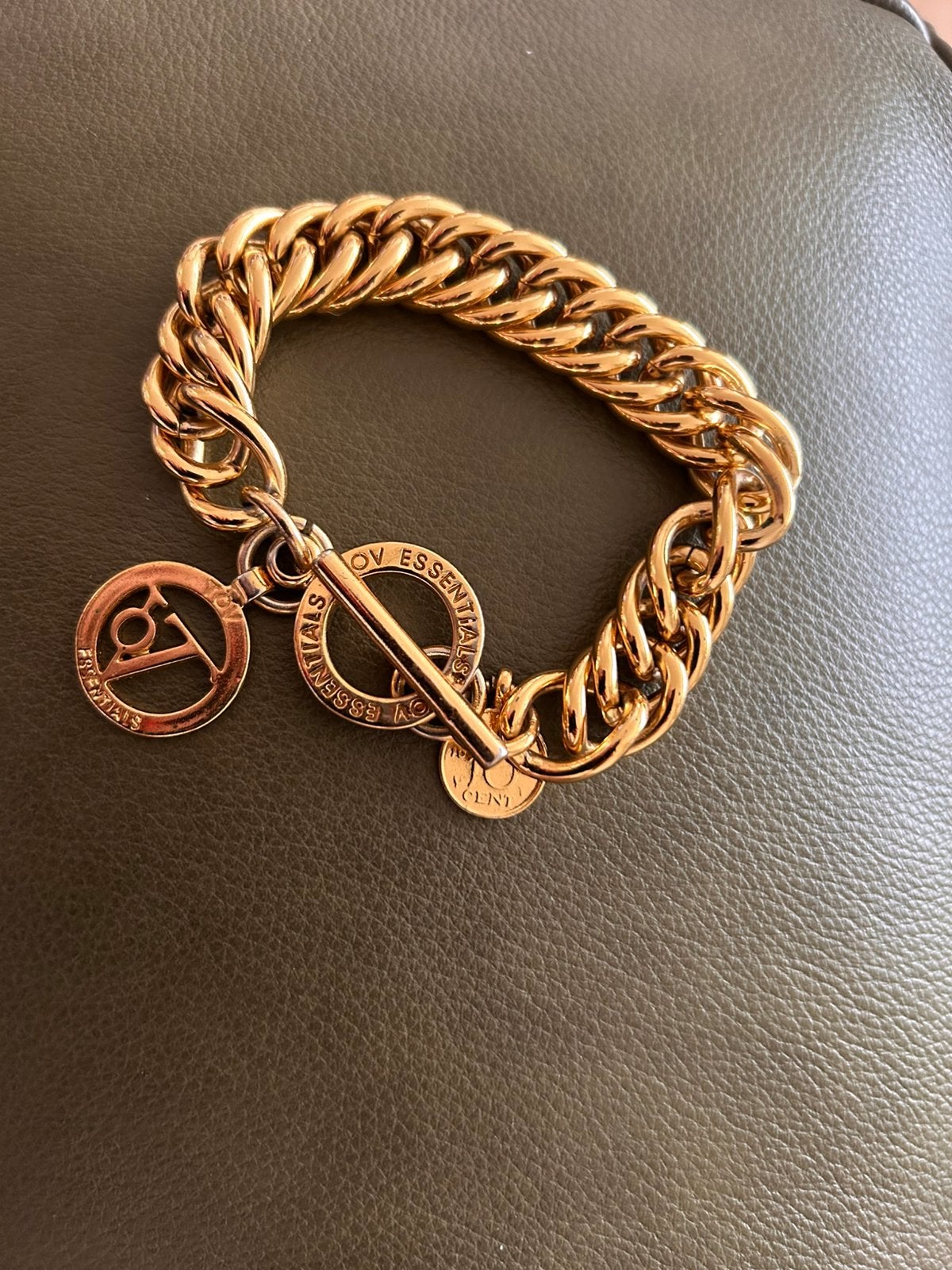 Armband TOV essentials, Sieraden, Tassen en Uiterlijk, Armbanden, Verzenden, Gebruikt, Goud, Overige materialen