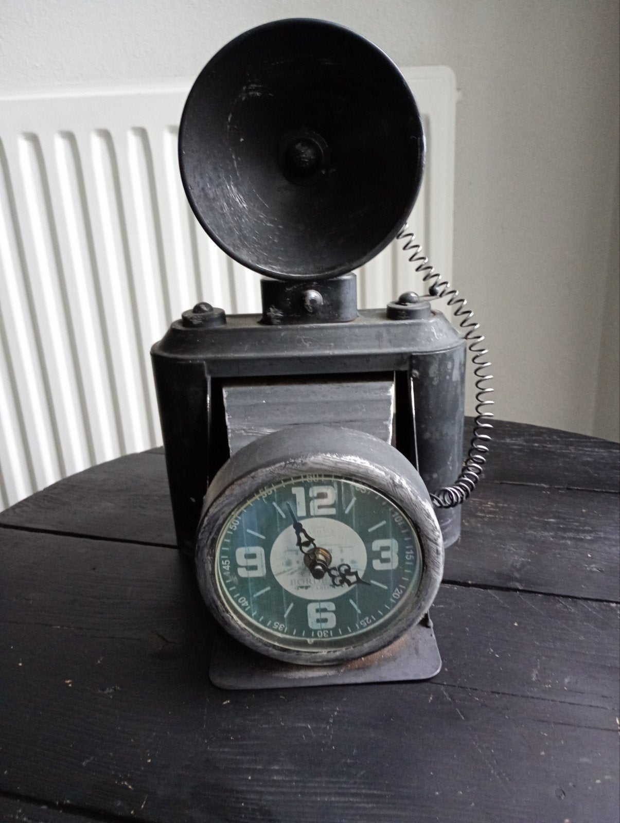 Vintage Camera Wekker Lamp - Uniek Decoratief Stuk, Ophalen of Verzenden