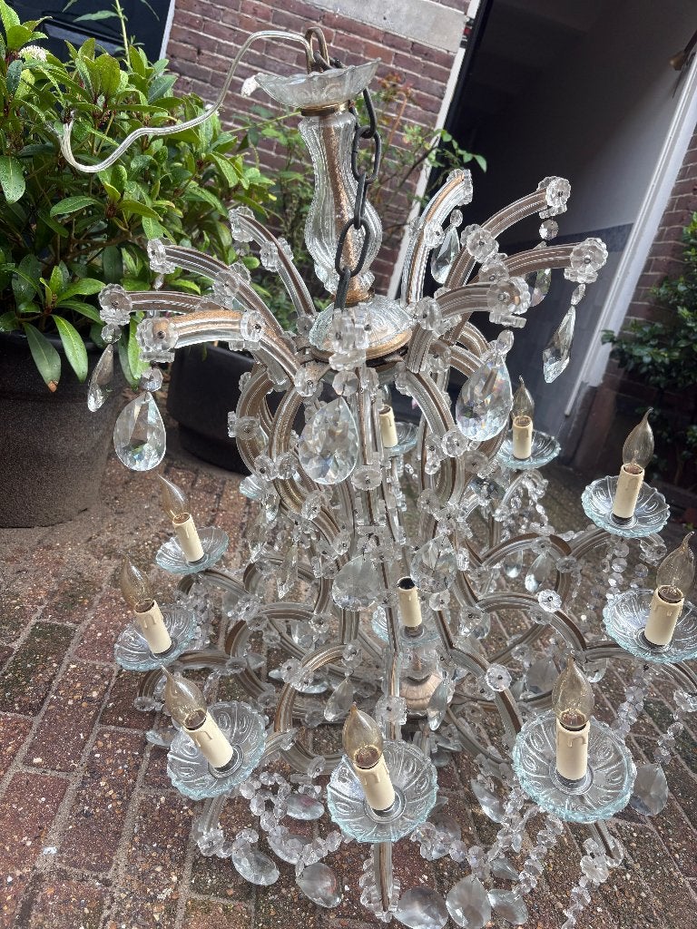 kristallen kroonluchter, Ophalen, Klassiek, E14 (klein), Glas