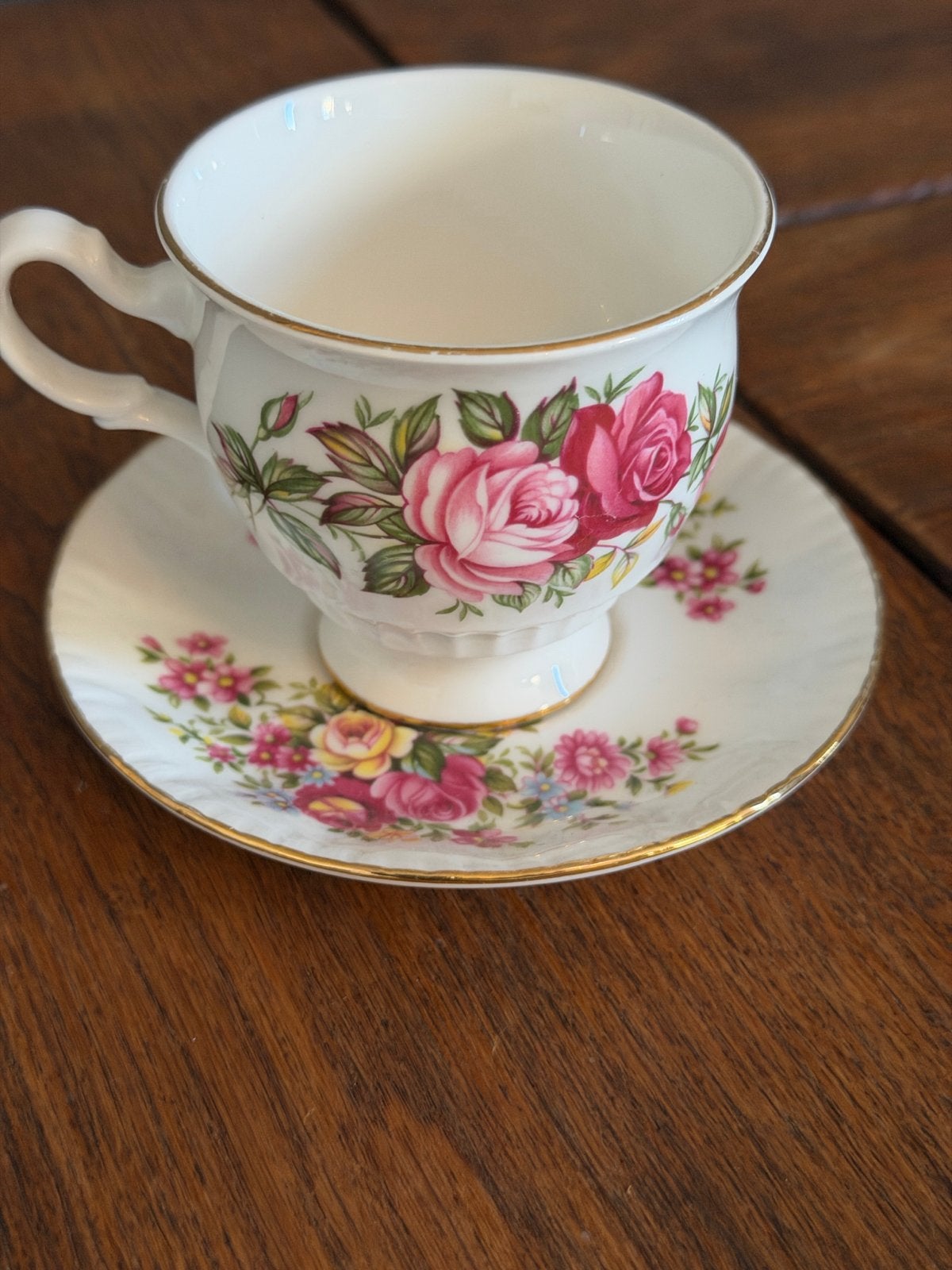 Antieke Bone China Kop en Schotel - Royal Anne & Paragon, Ophalen of Verzenden
