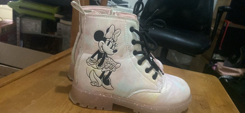 Minnie Mouse laarzen maat 29, Lage of Enkellaarzen, Ophalen of Verzenden, Roze, Gedragen