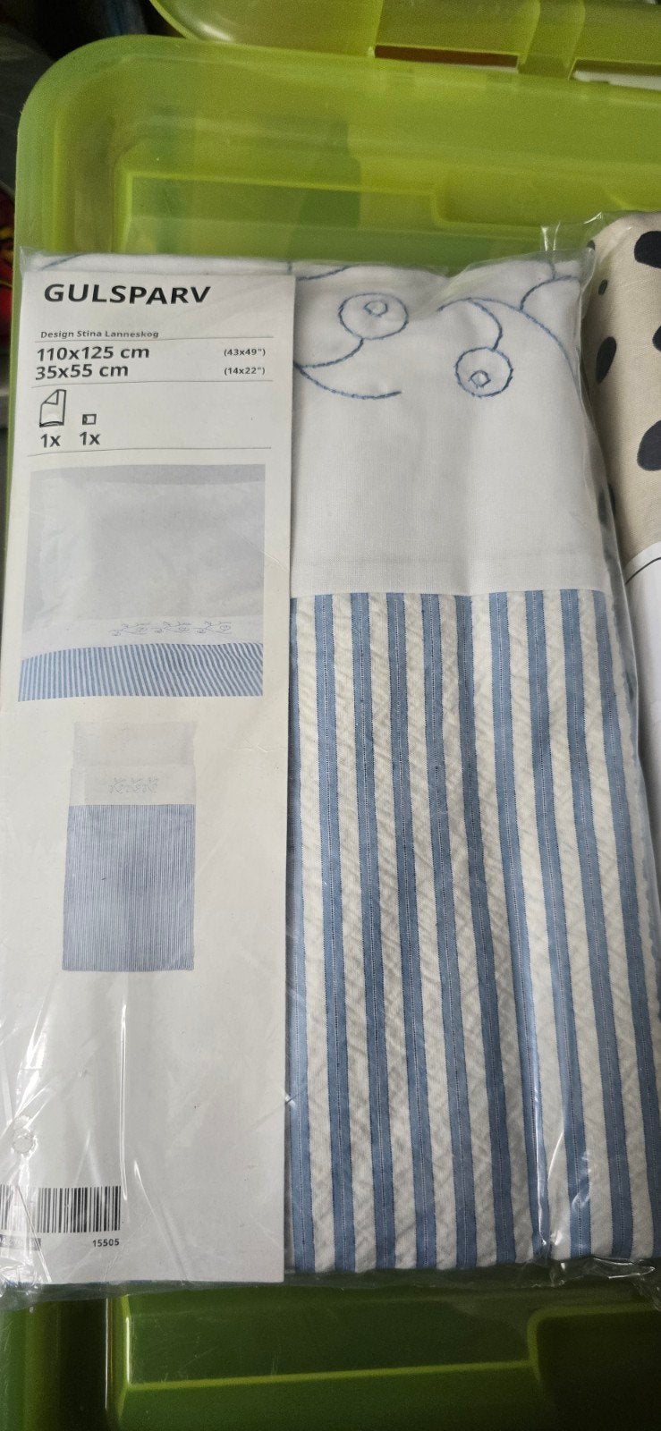 IKEA GULSPARV Dekbedovertrekset voor baby/peuterbed, Kinderen en Baby's, Nieuw, Ophalen of Verzenden, Ademend, IKEA