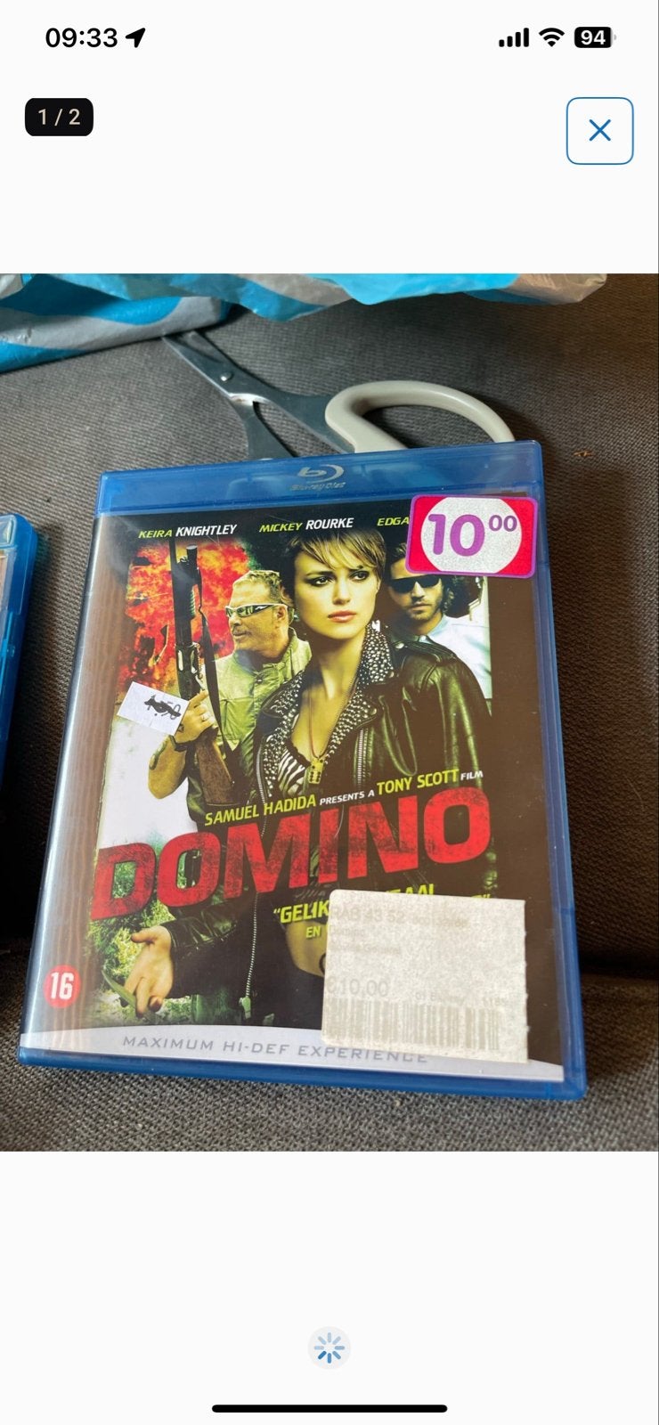 Domino Blu-ray - Actie/Thriller met Keira Knightley, Vanaf 16 jaar, Nederlands, Film, Actie
