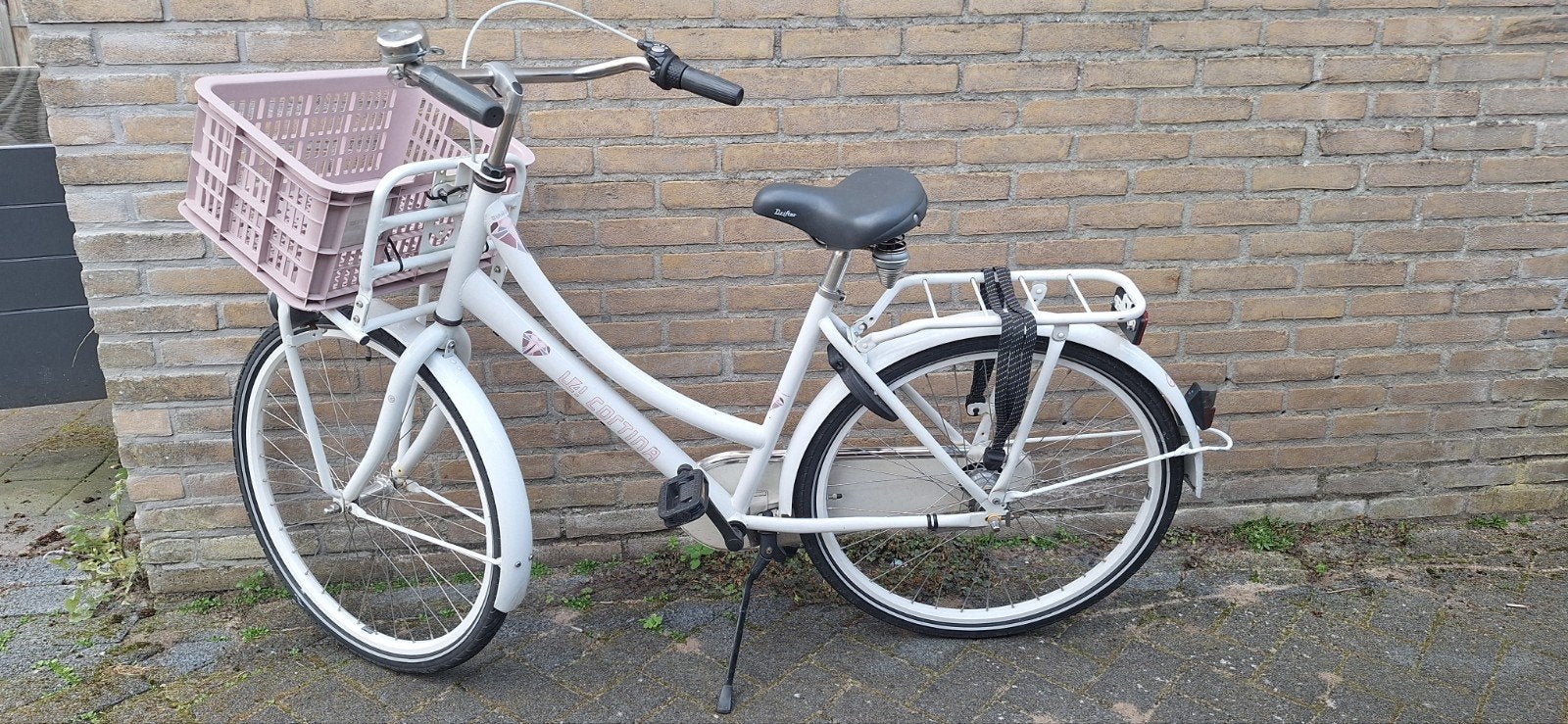 Witte Cortina 24 inch meisjesfiets met 3 versnellingen, Ophalen, Terugtraprem, Versnellingen, Cortina