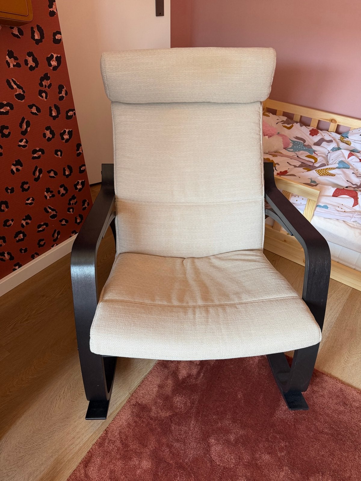 Ikea schommelstoel met beige bekleding, Ophalen, Gebruikt, Overige kleuren, Eén