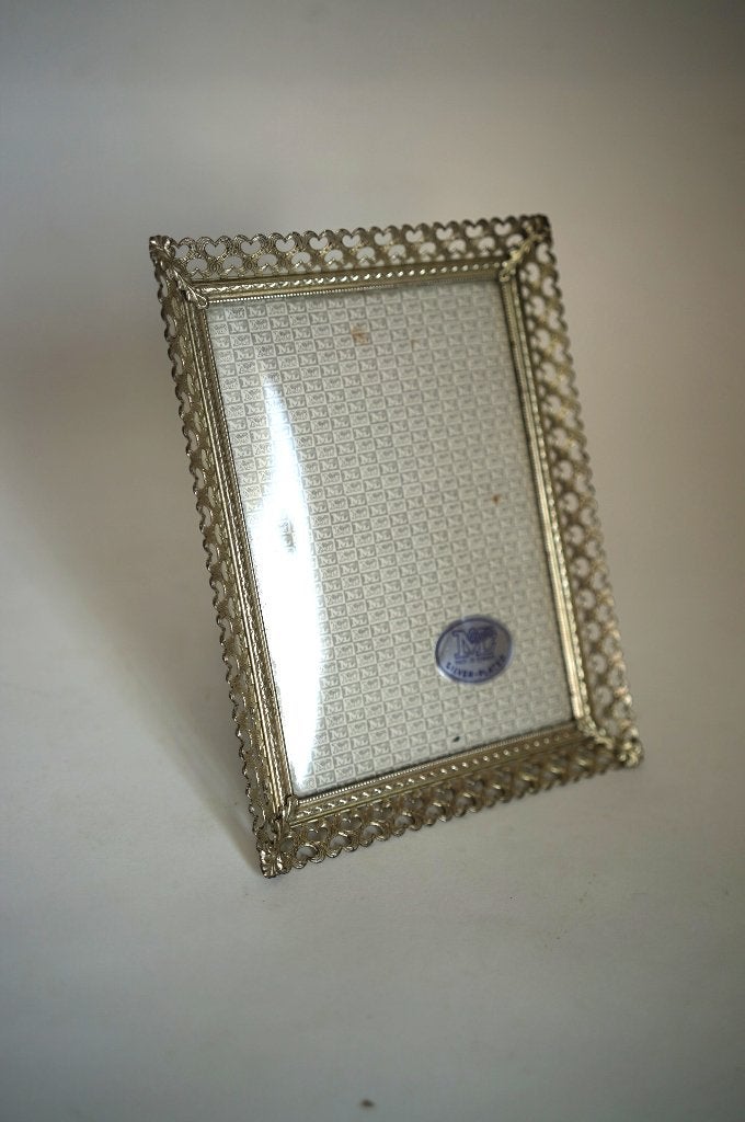 vintage zilverkleurig bol glas fotolijst rammen Denmark E, Huis en Inrichting, Woonaccessoires | Lijsten, Ophalen of Verzenden