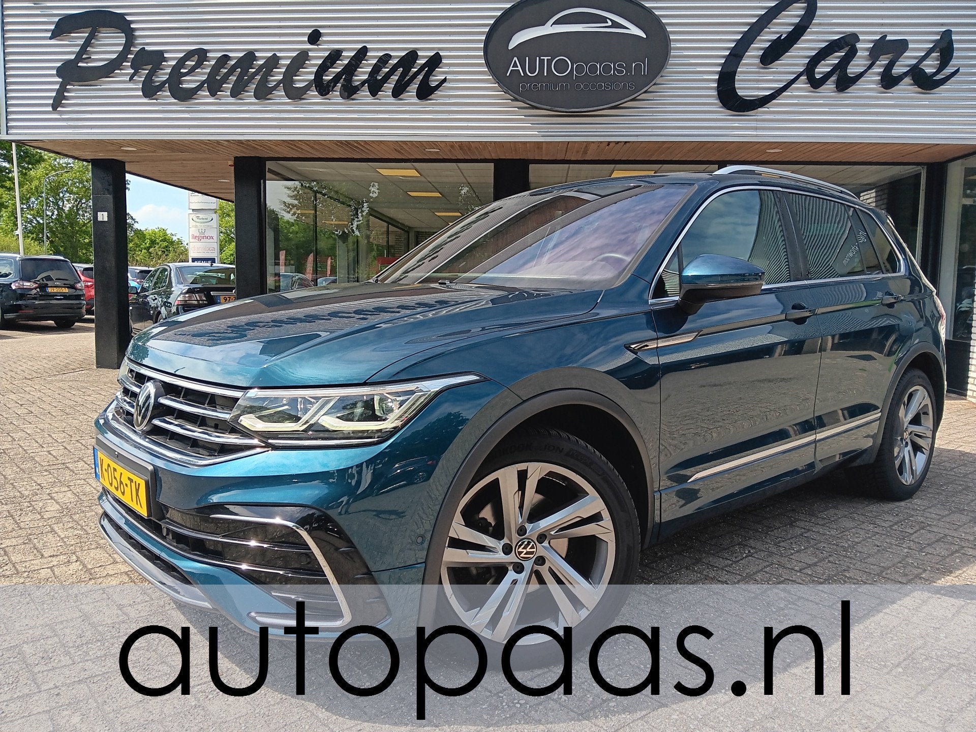 Volkswagen Tiguan 1.5 TSI R-Line 3x Business+|PANO|TREKH|ADA, 1441 kg, 4 cilinders, 150 pk, Blauw