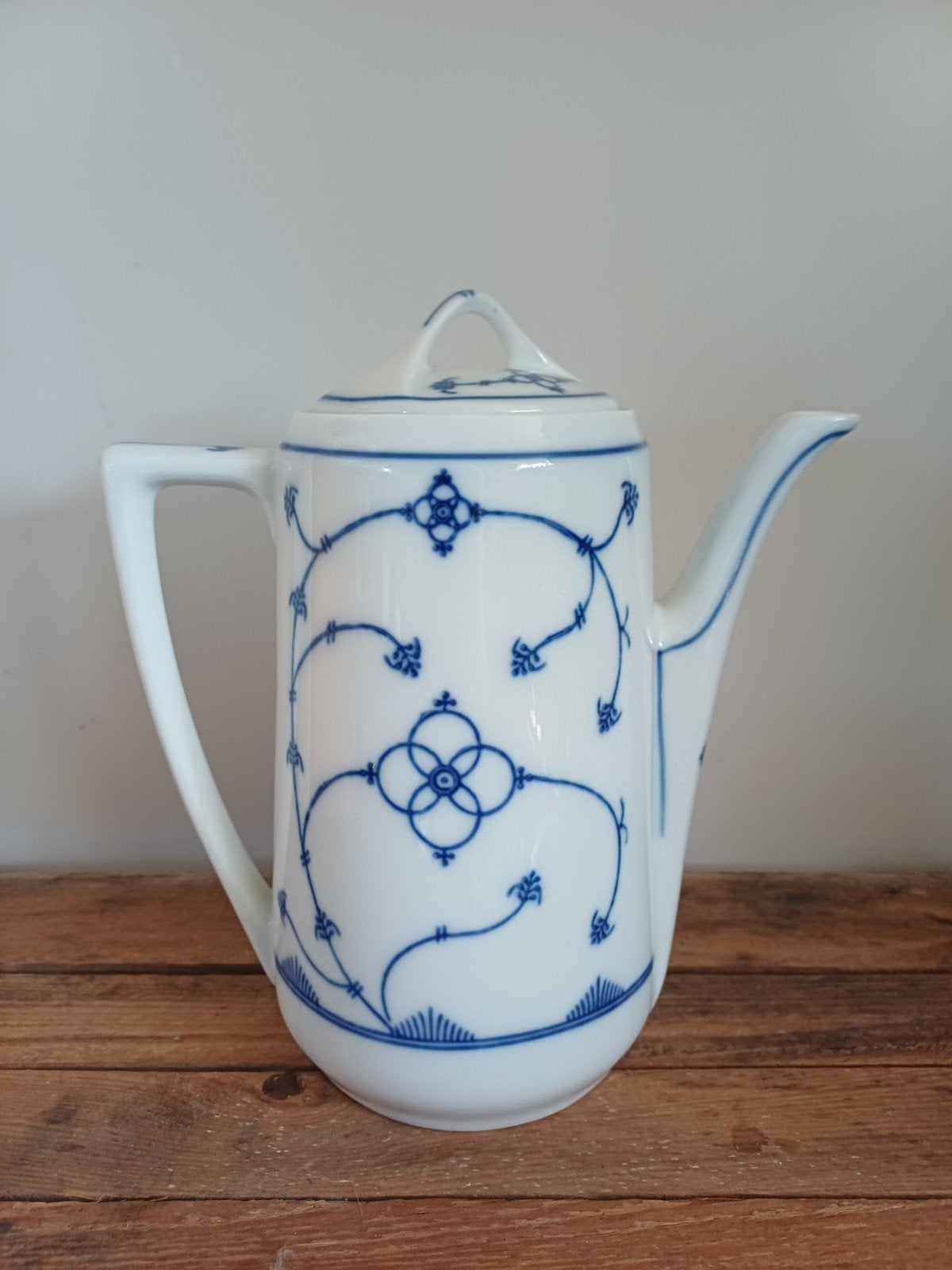 Prachtige Vintage Blau Saks Koffiepot – Jäger Eisenberg, Ophalen of Verzenden