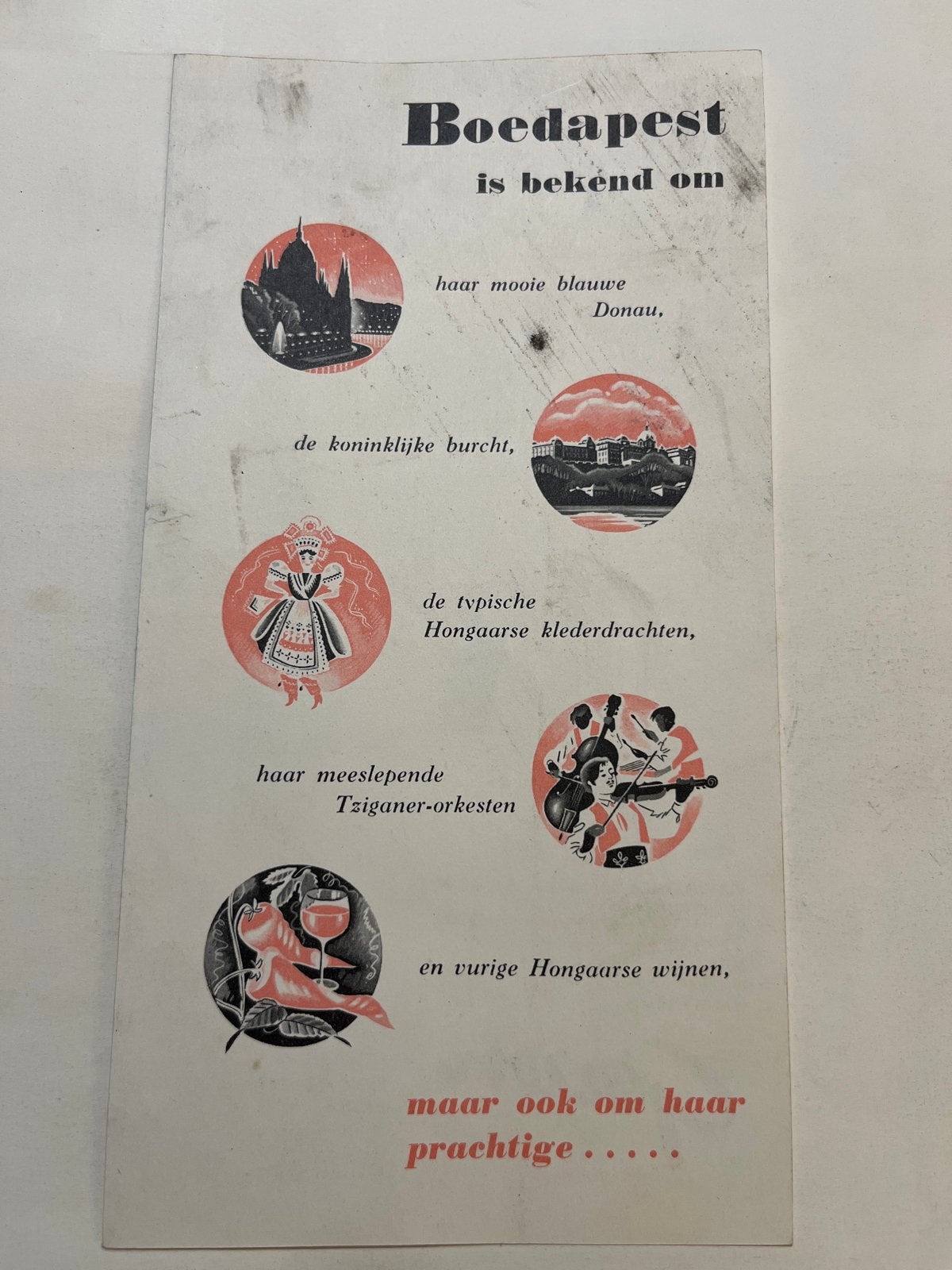 Unieke oude ephemera / papierwaren jaren '30, Ophalen of Verzenden, Gebruikt