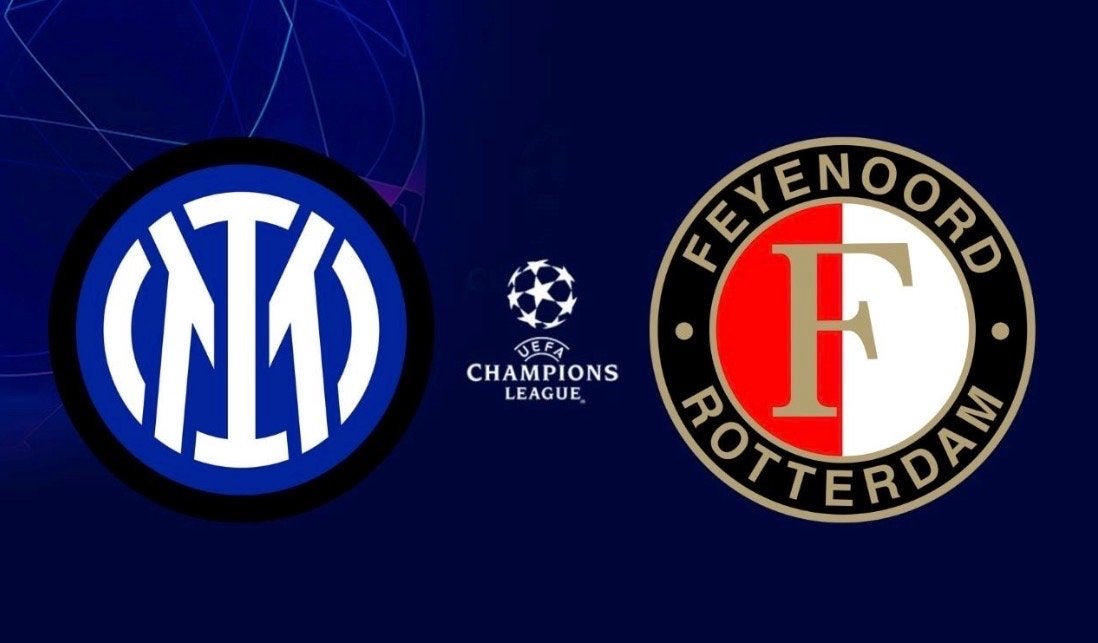 Kaartje feyenoord VS inter Champions League vak VV, Tickets en Kaartjes
