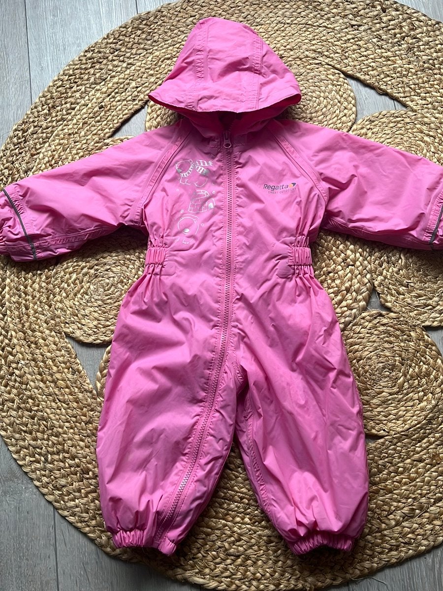 Zgan roze skipak ski pak maat 80, Ophalen of Verzenden, Zo goed als nieuw, Meisje, Pakje