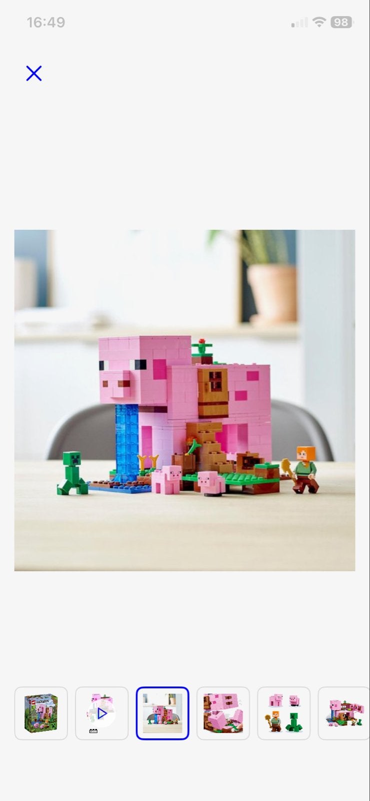 LEGO Minecraft Het Varkenshuis (21170) compleet, Minecraft, Lego, Ophalen of Verzenden, Zo goed als nieuw