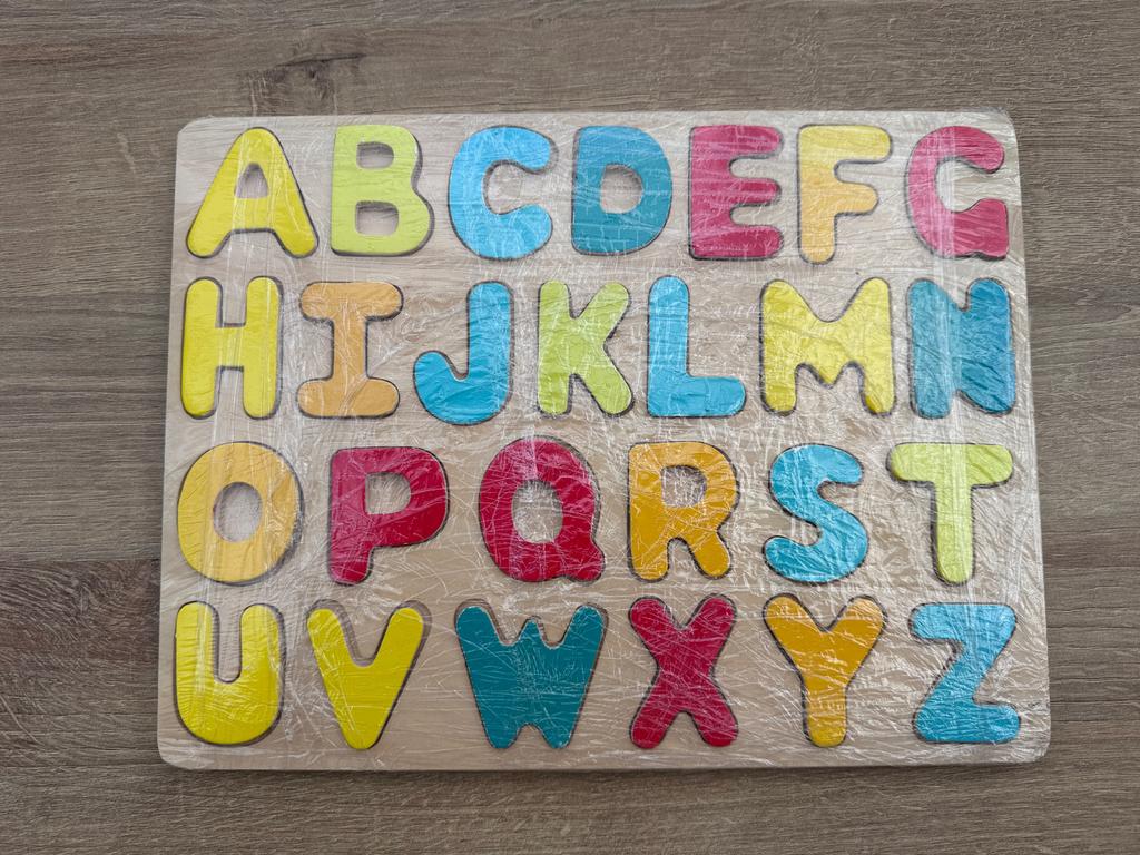 Nieuwe Alfabet Houten Puzzel - Leerzaam Speelgoed, Ophalen of Verzenden, Nieuw, Puzzelen