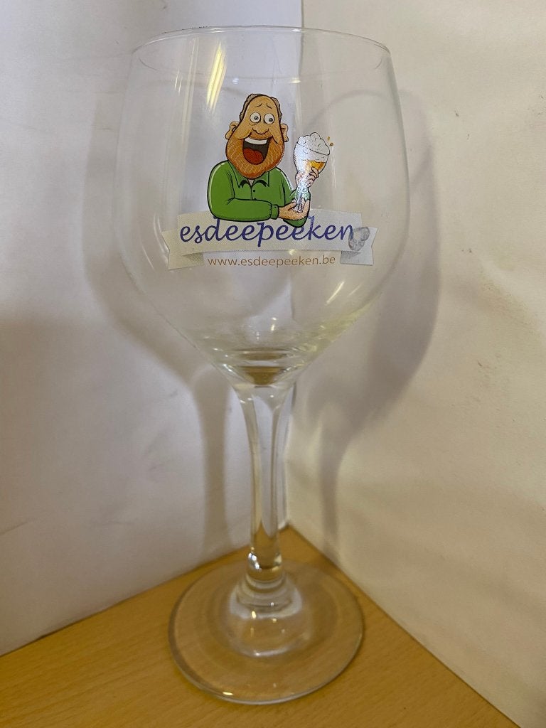 Esdeepeeken bierglas 33cl Belgisch jubileumbier, Ophalen of Verzenden, Zo goed als nieuw, Glas of Glazen, Overige merken
