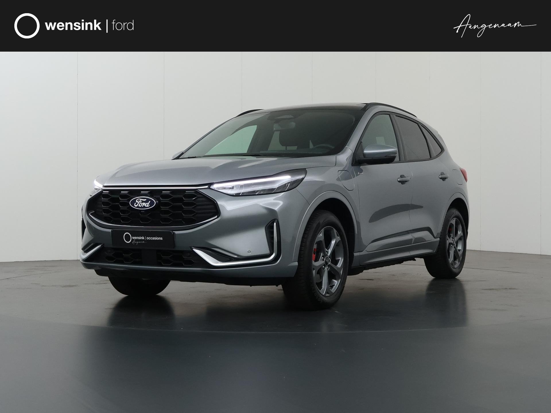 Ford Kuga 2.5 PHEV ST-Line X | Elek. Trekhaak | Panoramadak, Auto's, 14 kWh, Gebruikt, 4 cilinders, Leder en Stof