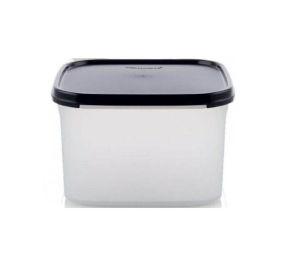 tupperware ruimtespaarder 2,6 liter vierkant zwart opbergbak, Ophalen of Verzenden, Nieuw