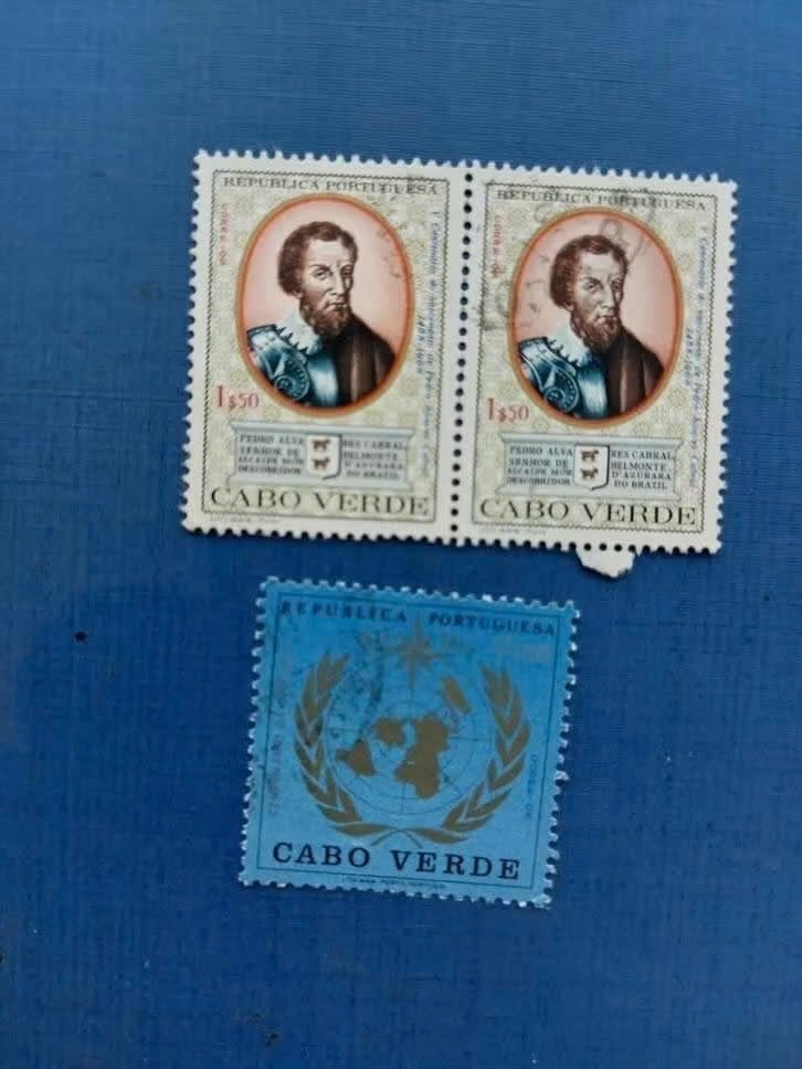 Postzegel Cabo Verde 1968 73 3 zegels oa WHO 03-07, Ophalen of Verzenden, Overige landen, Gestempeld
