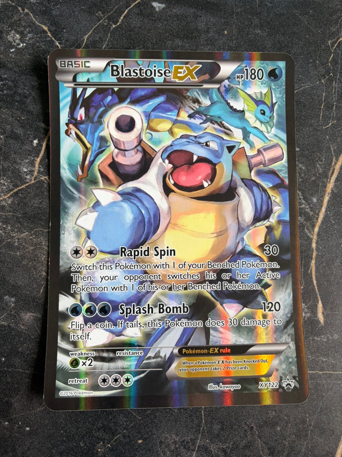 Blastoise ex XY122 jumbo kaart, Ophalen of Verzenden