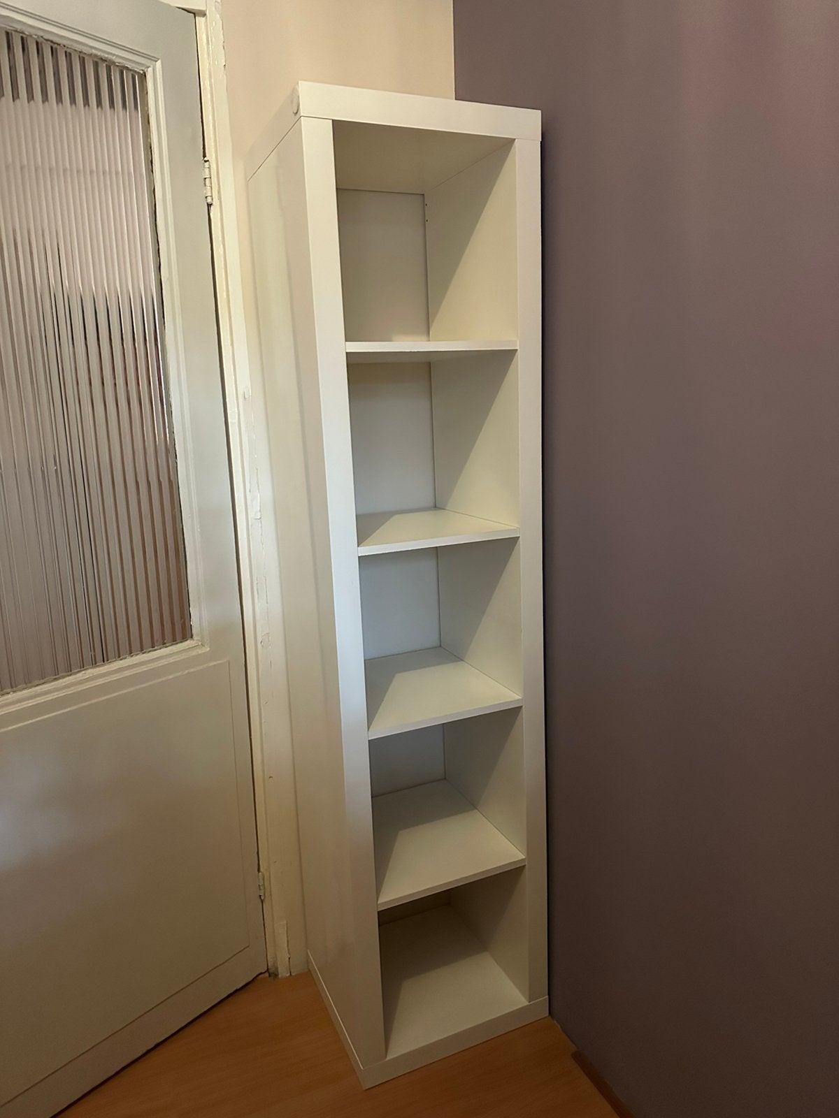 Witte EXPEDIT 5x1 kast van IKEA, Huis en Inrichting, Ophalen, Met plank(en), Minder dan 50 cm, Zo goed als nieuw
