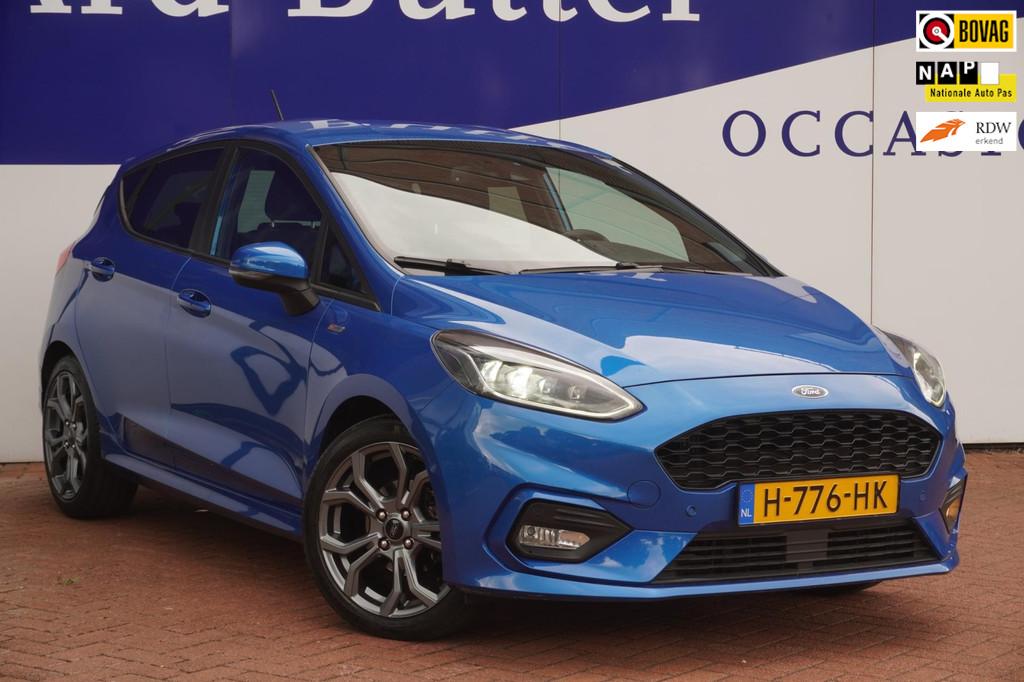 Ford Fiesta 1.0 EcoBoost ST-Line / 1EIG / Stoel&Stuur-verw /, Stof, Gebruikt, 1064 kg, Blauw