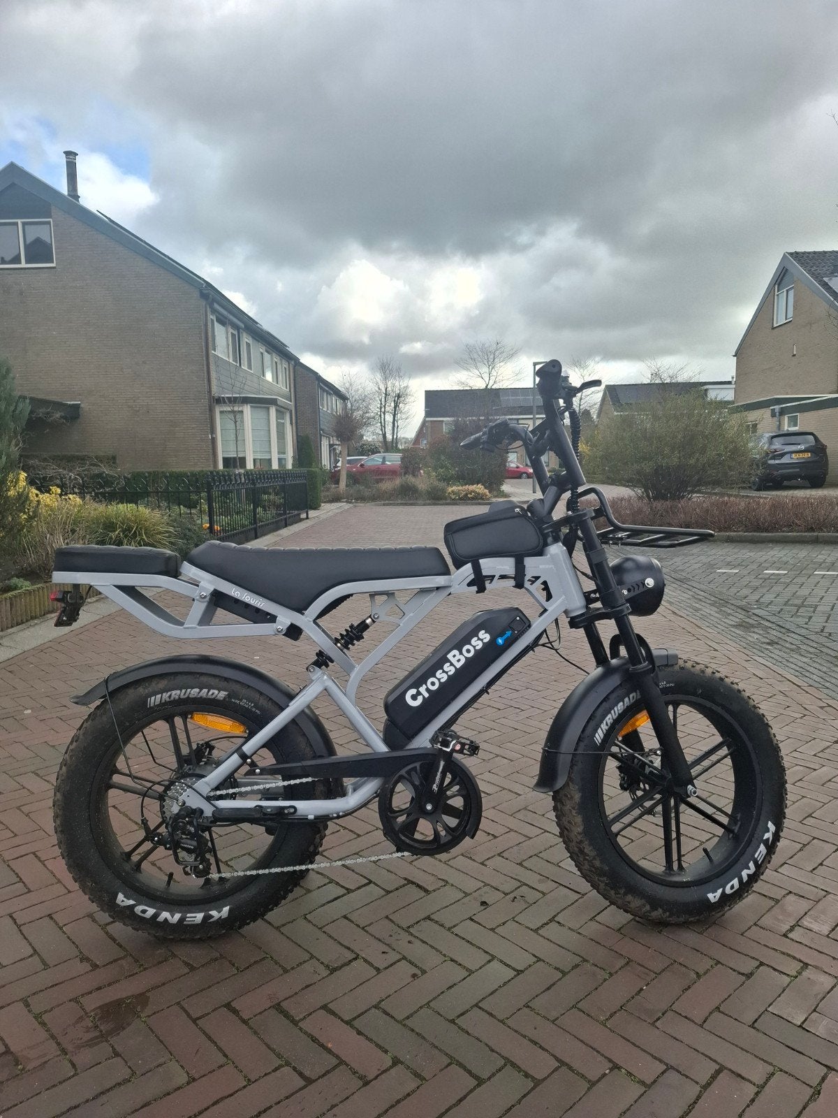Fatbike crossboss v20 pro nardo grey special edition, 59 cm of meer, Ophalen, Zo goed als nieuw, Overige merken