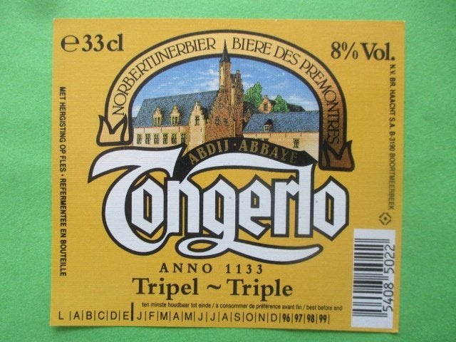 bieretiket Belgie 17-8 (19W) haacht, Verzamelen, Ophalen of Verzenden, Nieuw, Overige typen, Overige merken