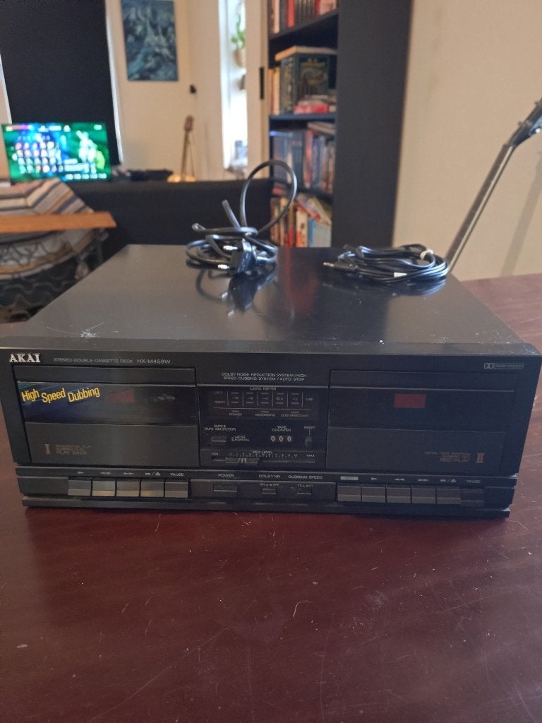 Audiocassettedeck te koop!, Ophalen, Dubbel, Akai