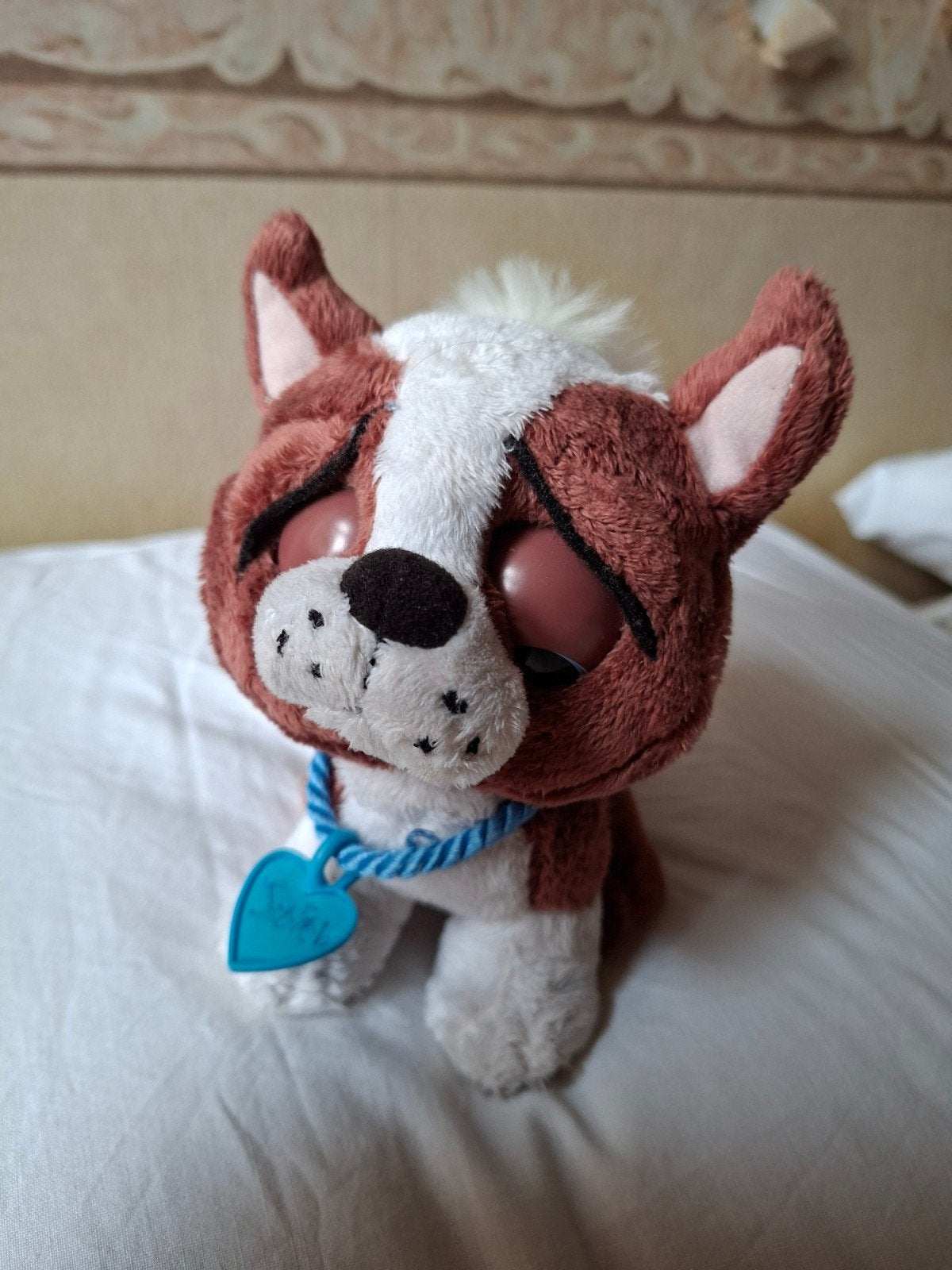 Just Born Rescue Pets interactieve knuffel hond (defect), Gebruikt, Overige merken, Bruin, Hond