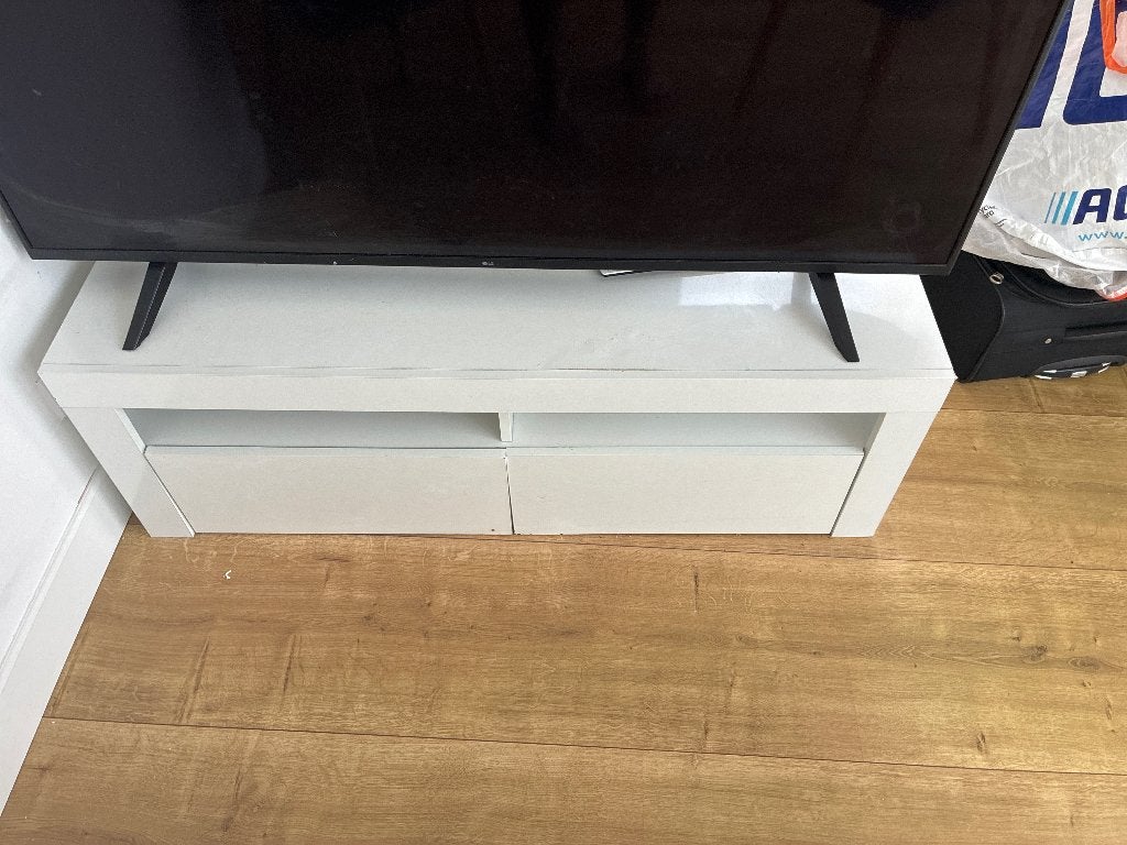 TV Table, Ophalen, Gebruikt, 100 tot 150 cm, Teakhout