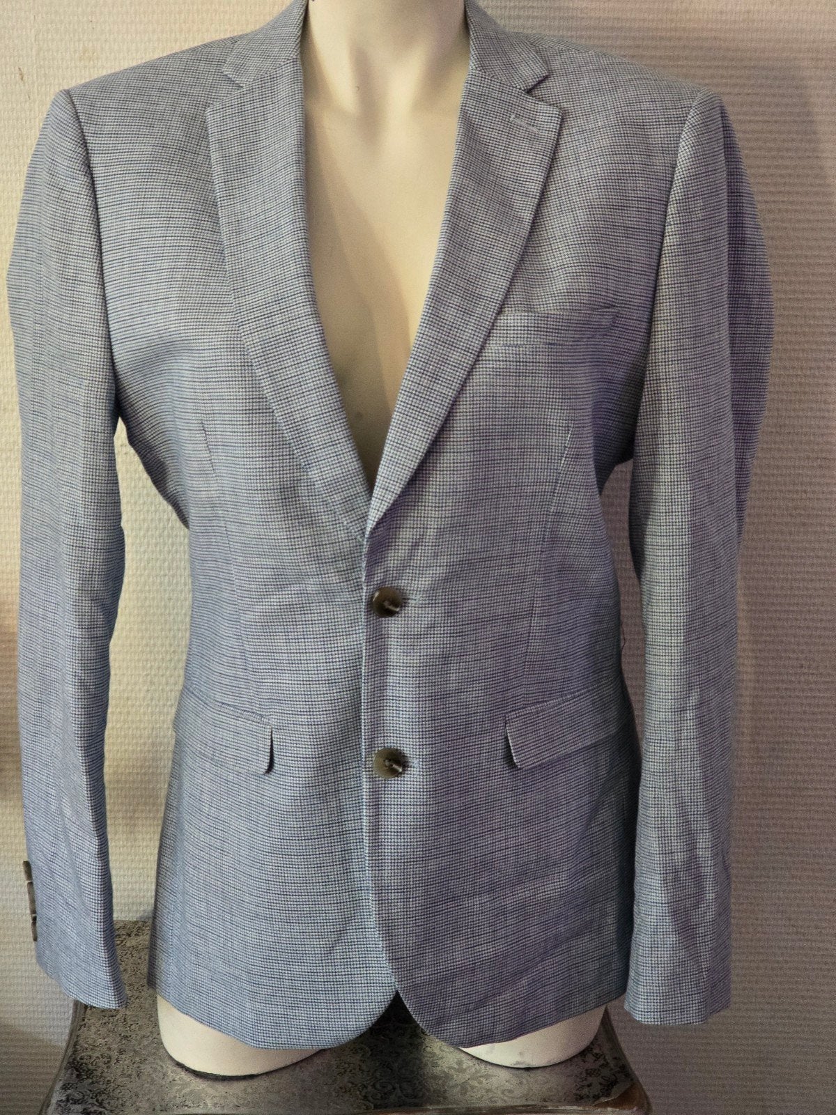 We Randolph Blazer Slim Fit Size 48 (M) Blue/White, Kleding | Heren, Kostuums en Colberts, WE, Ophalen of Verzenden, Zo goed als nieuw