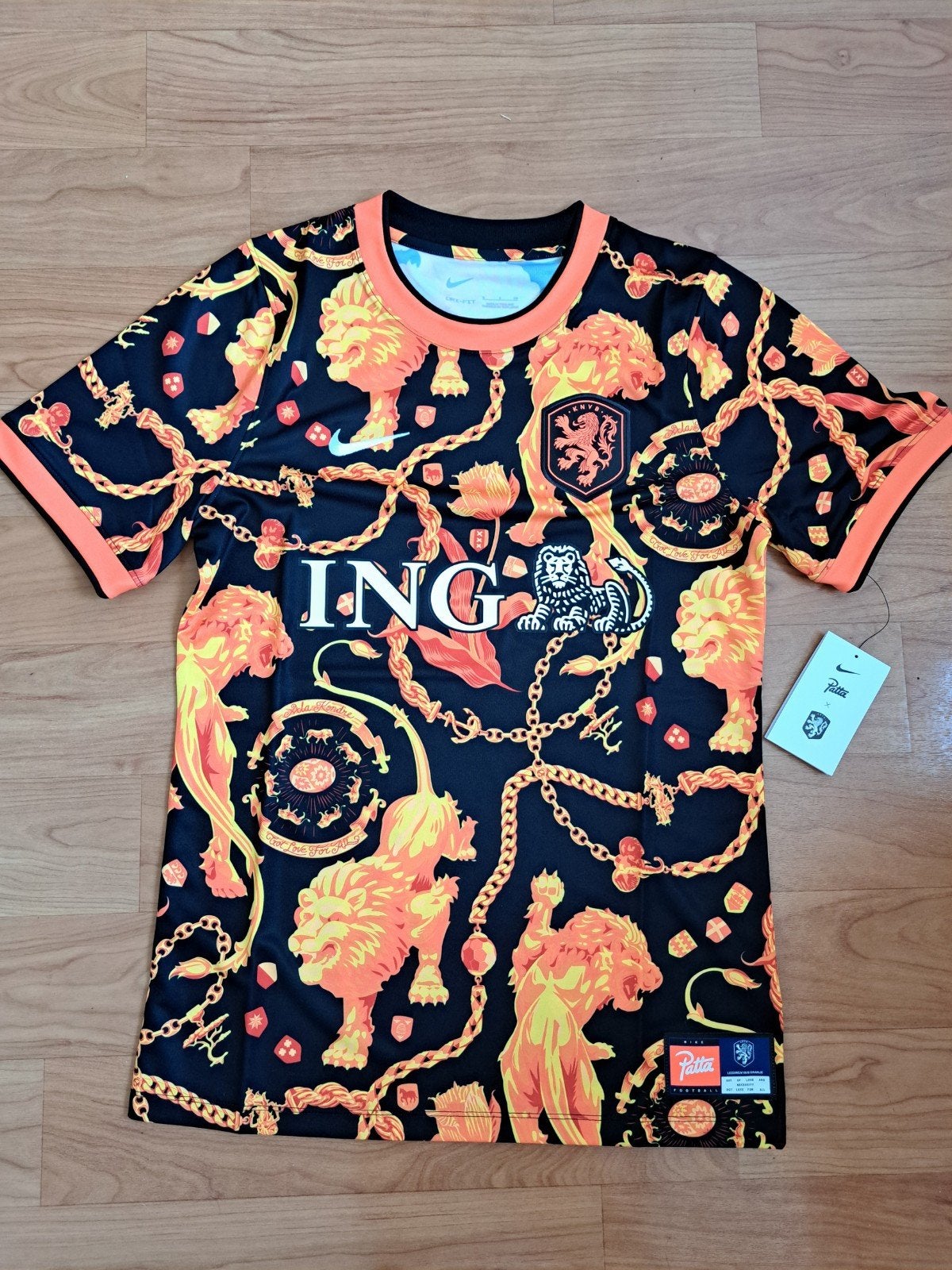 Nike Patta x KNVB voetbalshirt - Zwart/Oranje maat M, Maat 48/50 (M), Zwart, Nieuw, Ophalen of Verzenden