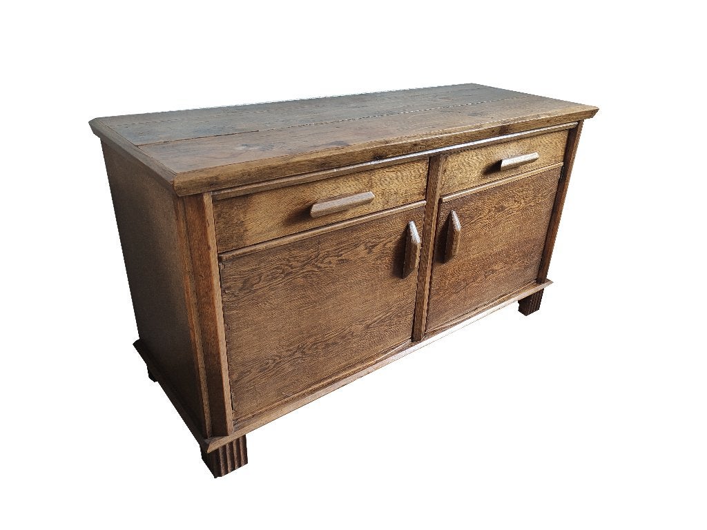 Fantastisch vintage modernist brutalist wandmeubel dressoir, Ophalen, Gebruikt, Minder dan 150 cm, Minder dan 100 cm
