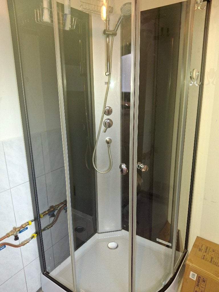 douche cabine 85x85, Ophalen, Gebruikt, Douche