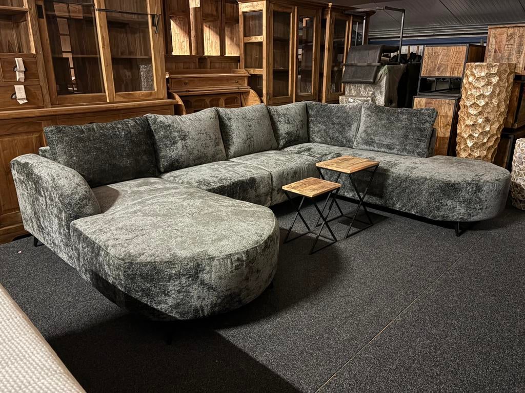 Hoekbanken teddystof, direct leverbaar bankstellen, Lindberghstraat 29, Nieuw, Scholtenslandelijkemeubelen, Ophalen of Verzenden
