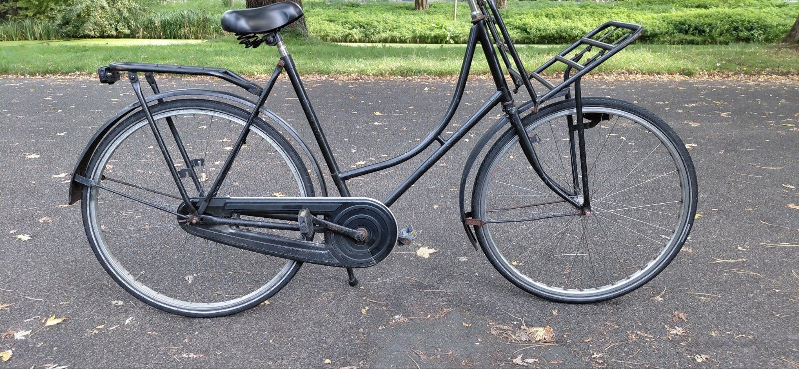 Klassieke Zwarte Omafiets - Degelijk en Comfortabel, Ophalen, Gebruikt, Terugtraprem, Onbekend