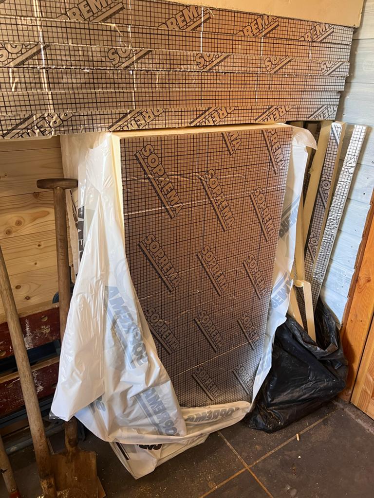 4 PIR isolatieplaten 10 cm - Soprema, Ophalen, Gebruikt, Hardschuim (Pir), 15 m² of meer
