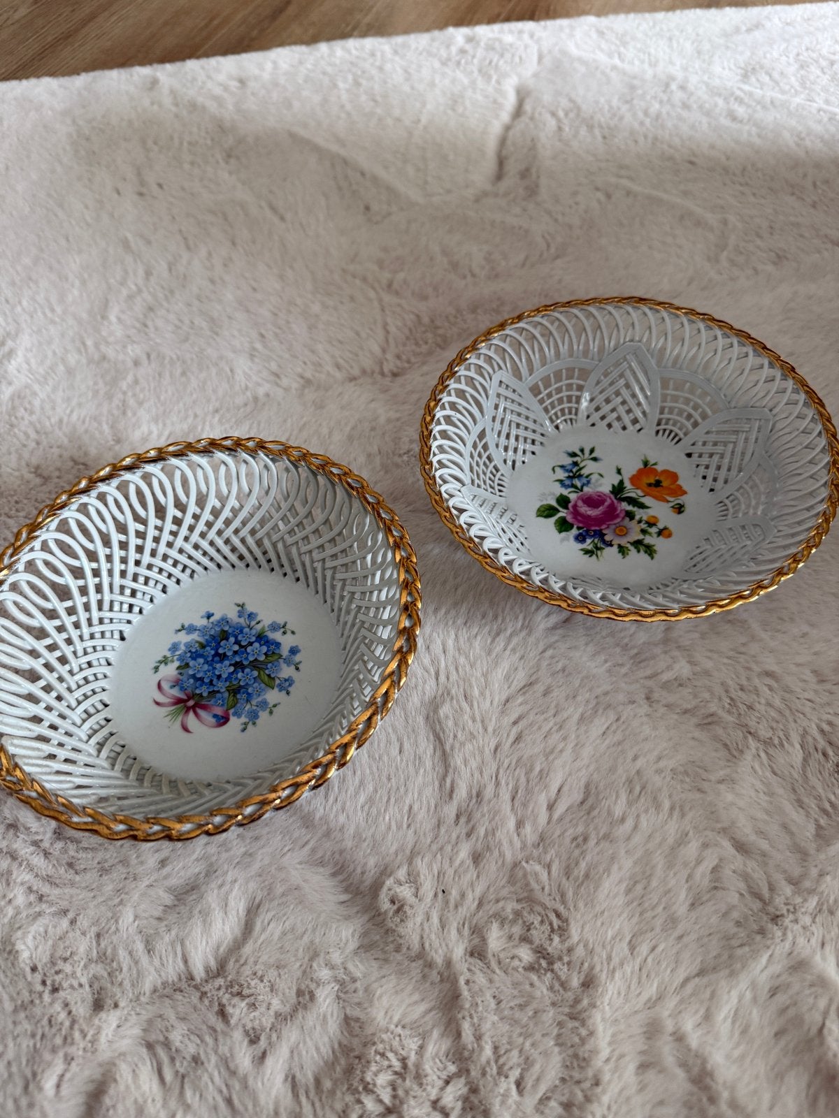 Vintage Roemeense Porseleinen Schalen Set - Cluj Napoca, Ophalen of Verzenden