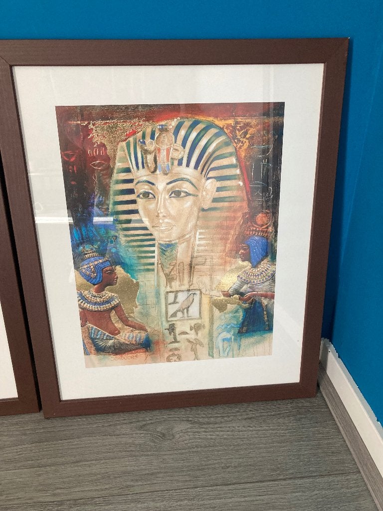 Egyptische posters ingelijst, Ophalen, 50 – 75, Minder dan 50 cm, Zo goed als nieuw