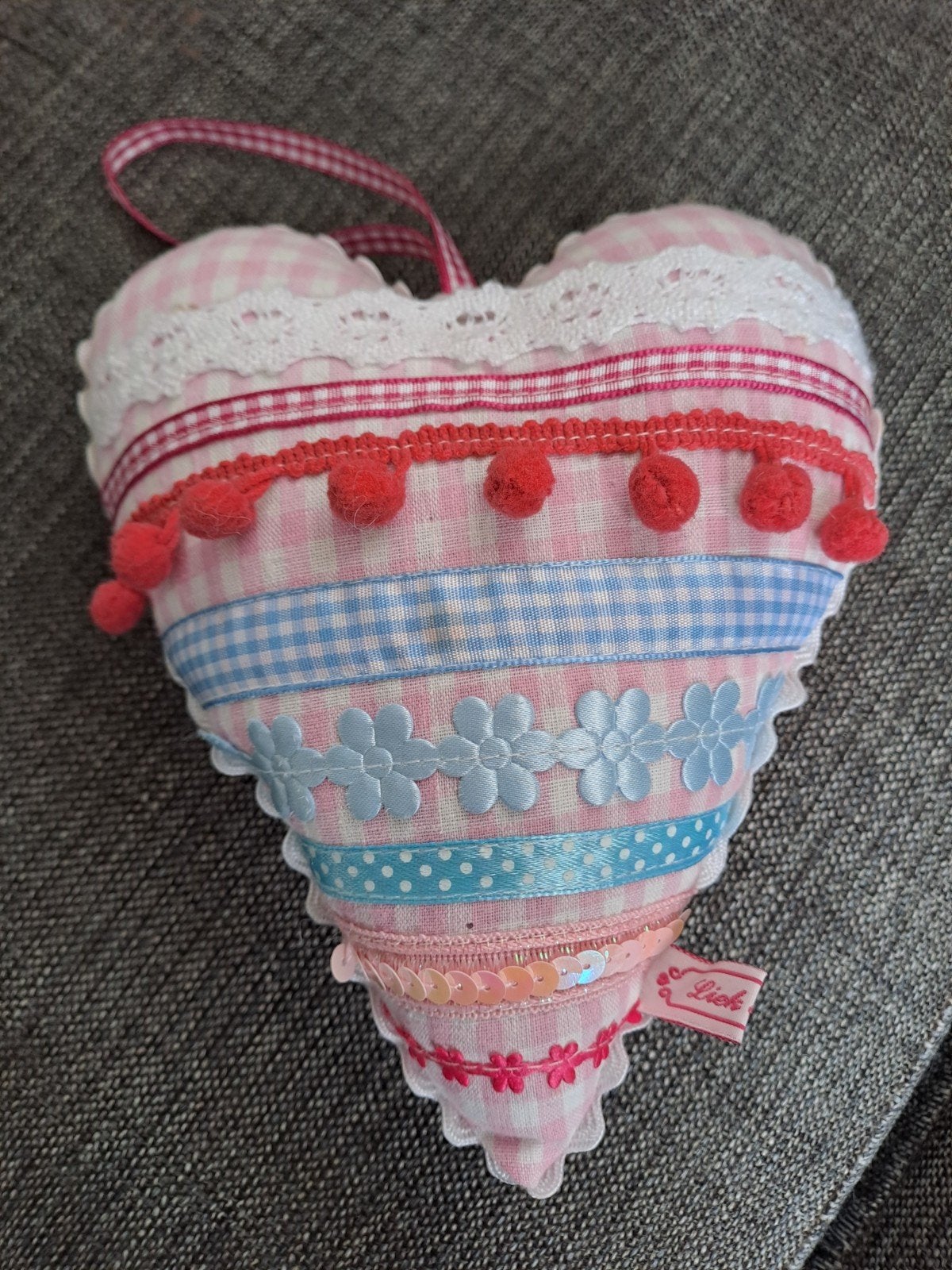 Fleurig hartje, Ophalen of Verzenden, Zo goed als nieuw, Liek&Zo, Roze