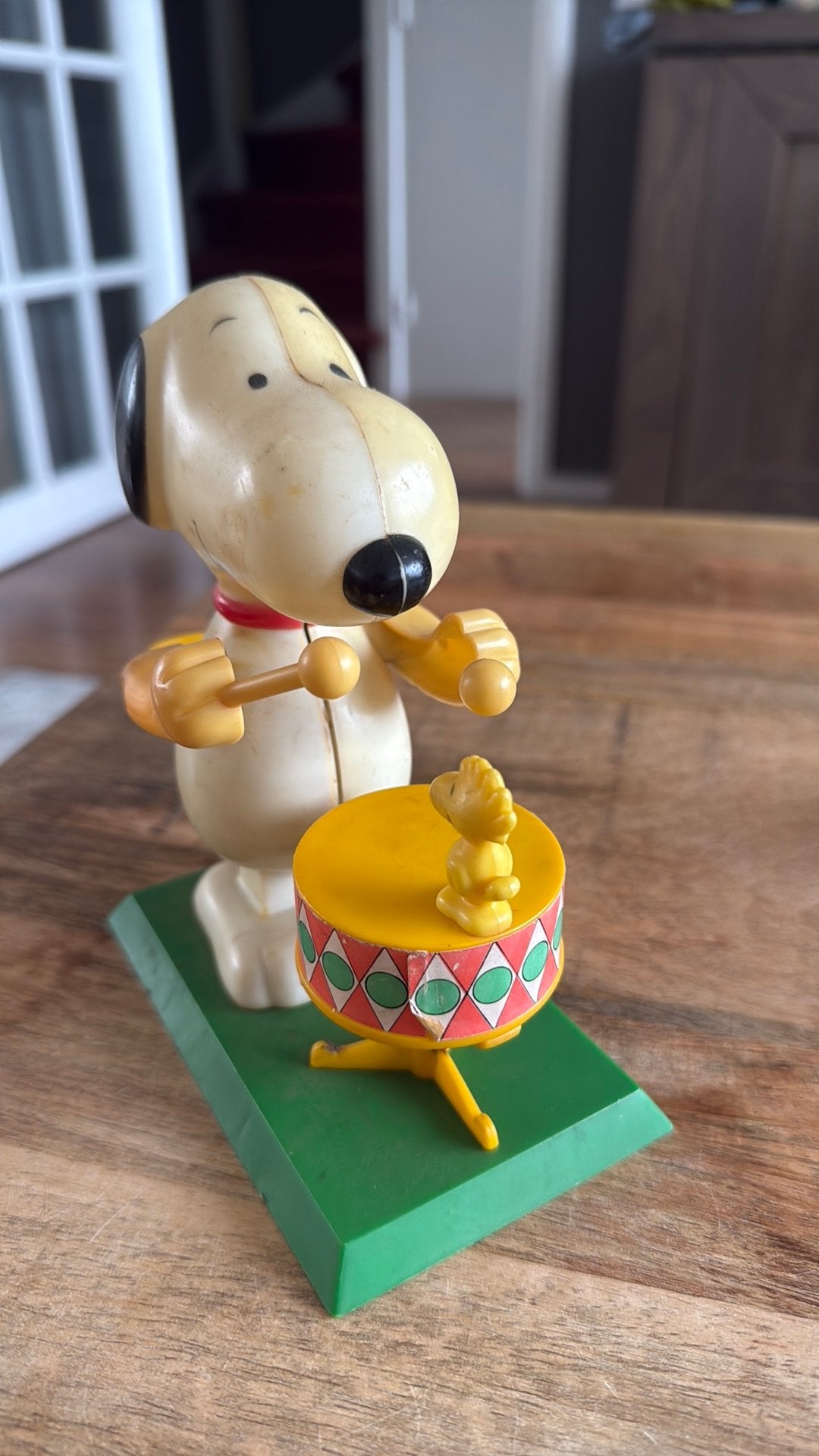 Vintage Snoopy the Drummer (Aviva, 1977)Visueel Compleet, Antiek en Kunst, Ophalen of Verzenden