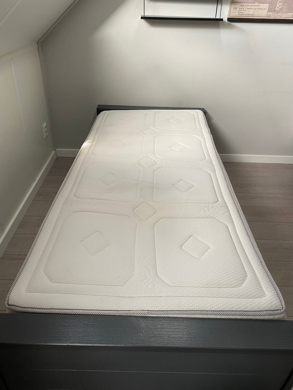 Antreciet 1-pers. bed met la wooods dennis, Huis en Inrichting, Ophalen, Gebruikt, 90 cm, Eenpersoons