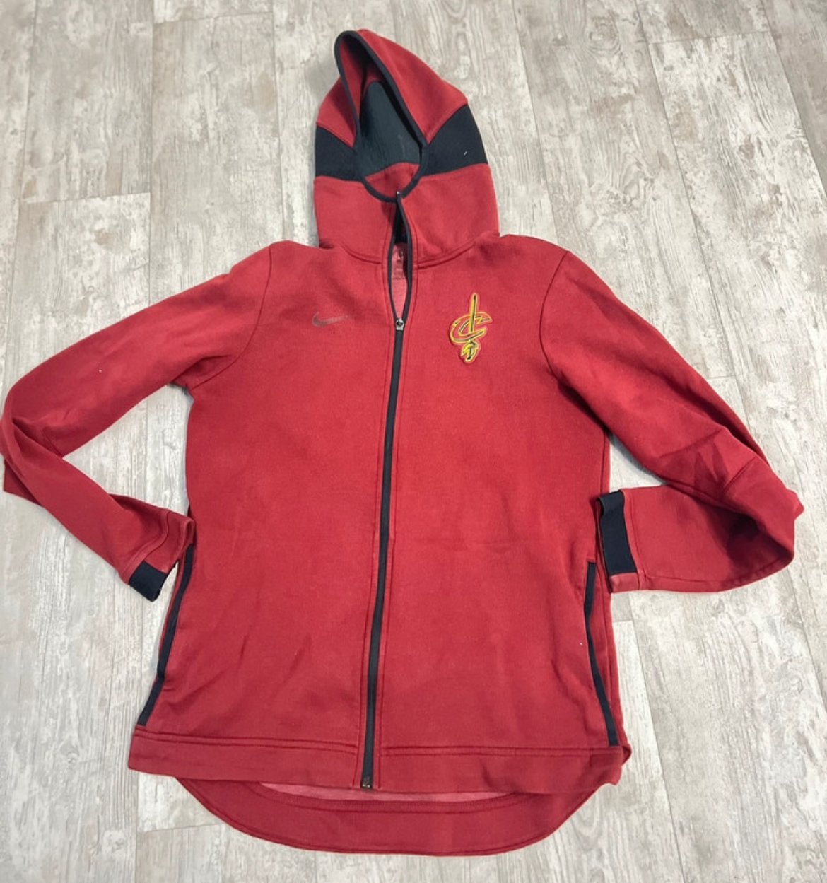 Nike Cleveland Cavaliers NBA Dri-FIT Hoodie Rood, Ophalen of Verzenden, Gebruikt, Jongen of Meisje, Trui of Vest