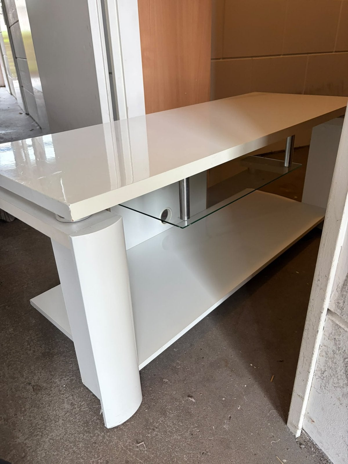 Mooie tv kast wit, Huis en Inrichting, Ophalen, Zo goed als nieuw, Rechthoekig