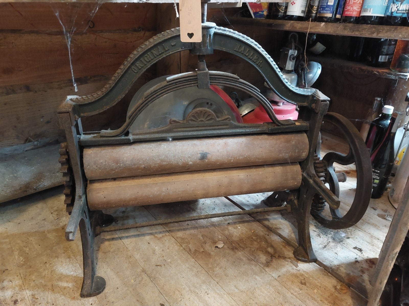 Oude hand mangel, Antiek en Kunst, Antiek | Gereedschap en Instrumenten, Ophalen