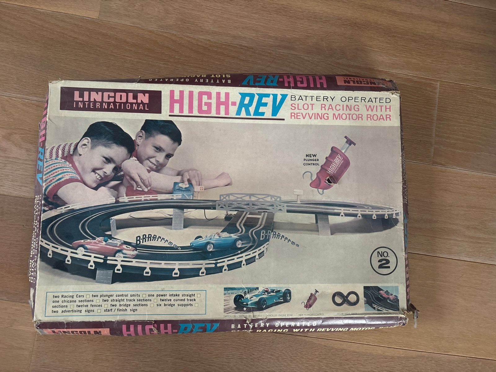Vintage Lincoln International High-Rev Racebaan (jaren '60/', Overige merken, Ophalen of Verzenden, Elektrisch, Racebaan