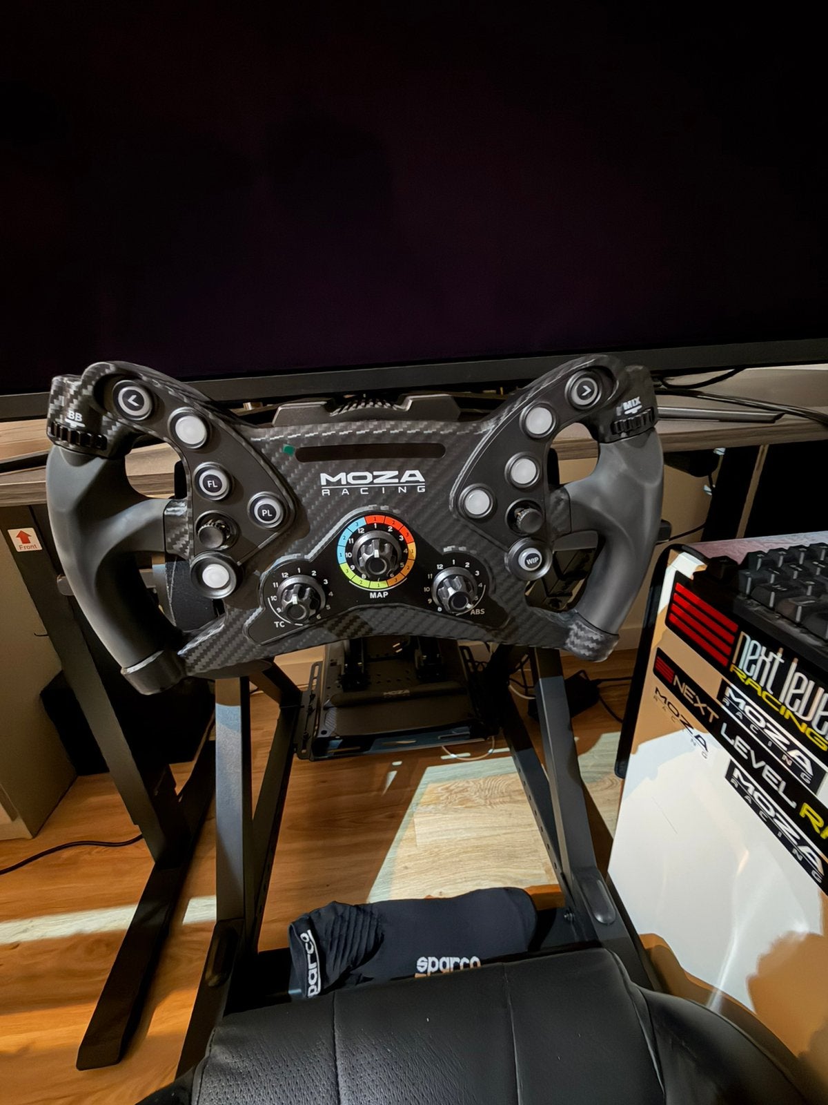 Simrig moza R12 next level racing msi ultrawide, Ophalen, 1 speler, Racen en Vliegen, Zo goed als nieuw