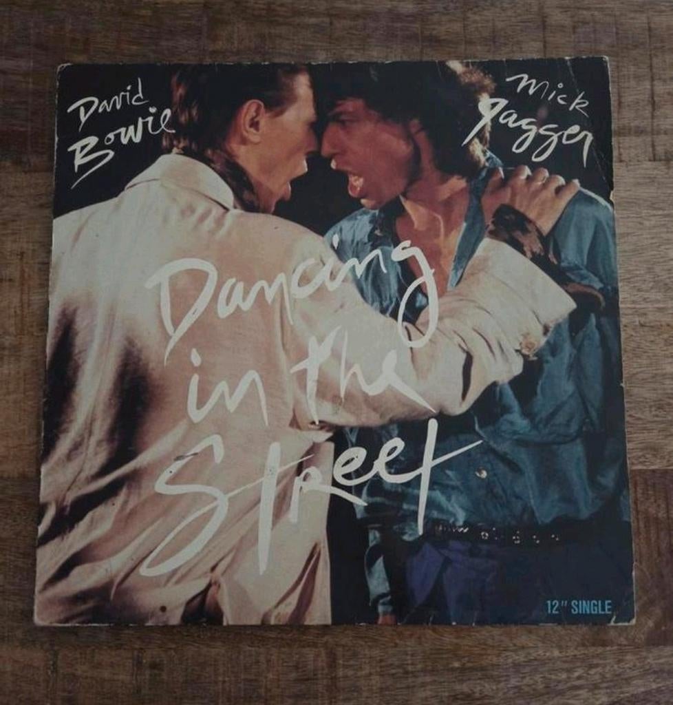 Lp maxi single david bowie and mick jagger dancing, Ophalen of Verzenden, 12 inch, Poprock