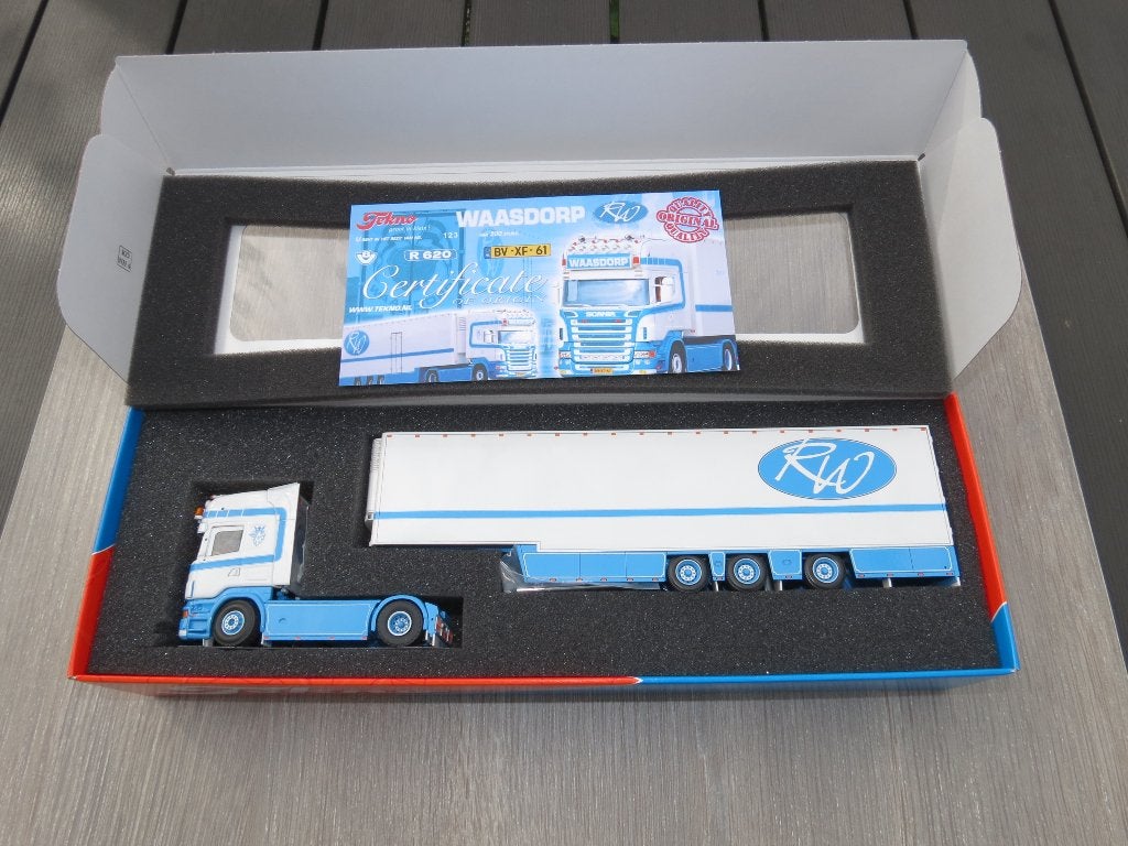 tekno SCANIA 'R  'WAASDORP', Ophalen of Verzenden, Zo goed als nieuw, Bus of Vrachtwagen, Tekno