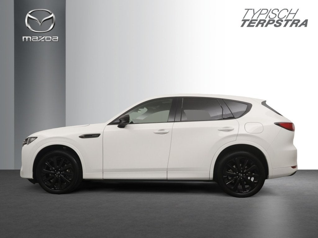 Mazda CX-60 2.5 PHEV 327pk AWD Homura Plus/Elec.Trekhaak/Pan, Auto's, Dealer onderhouden, Gebruikt, 2500 kg, Wit