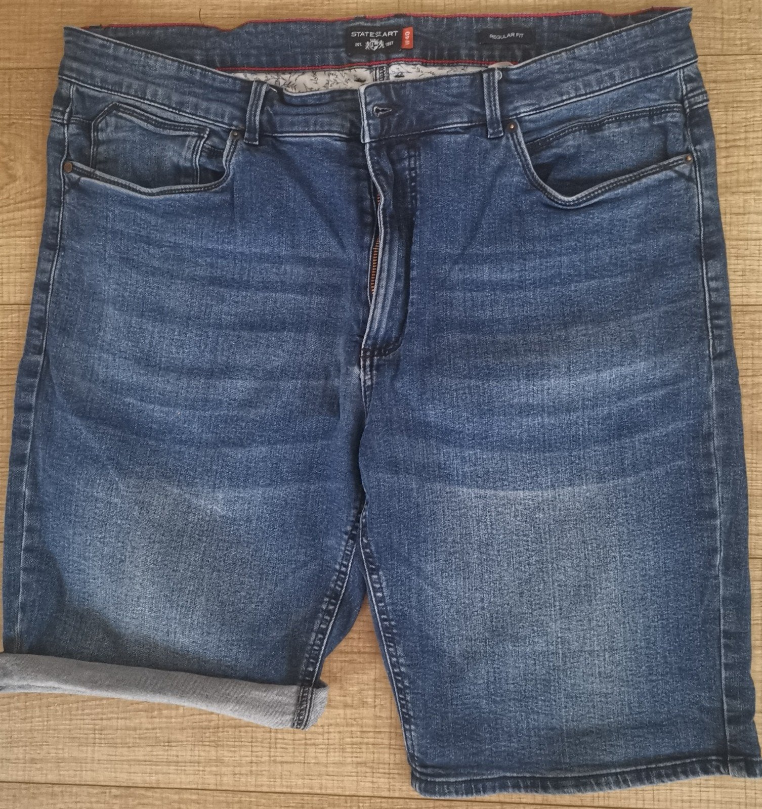 STATE OF ART Jeans short maat W40, State of Art, Zo goed als nieuw, Broek of Spijkerbroek, Verzenden